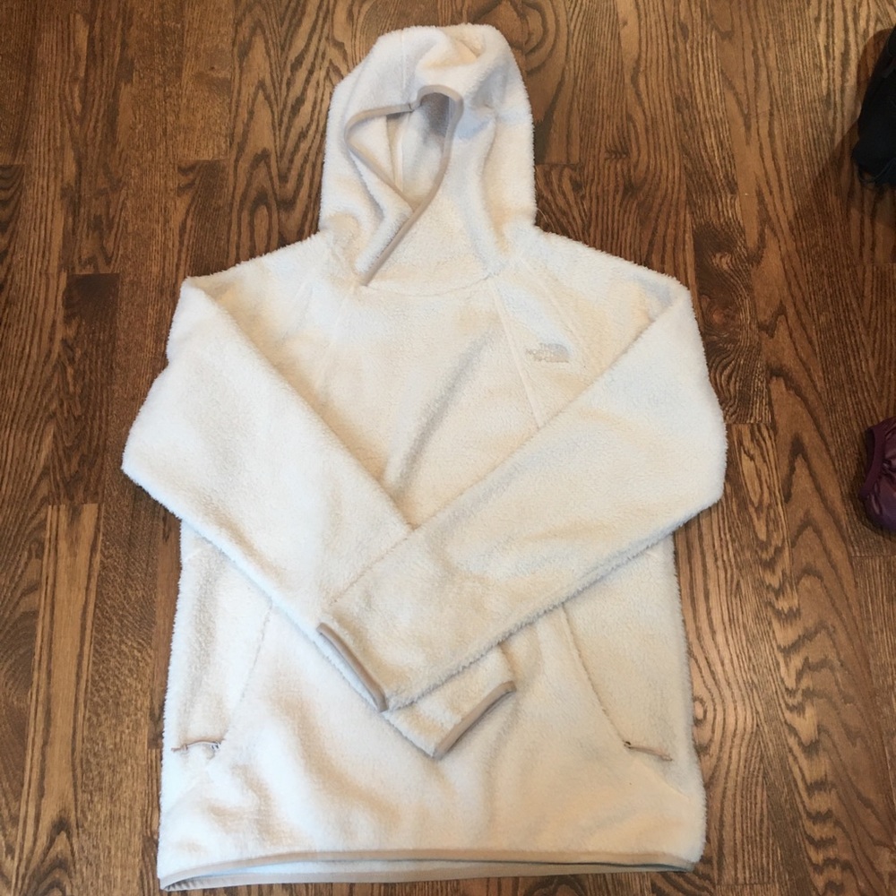 The North Face Sherpa Fleece Hooded Pullover Cream